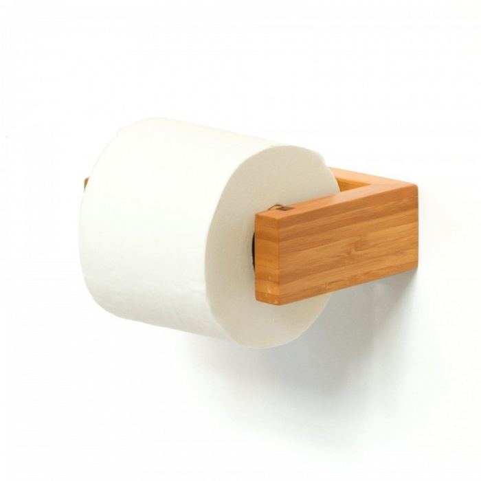 Bamboo Toilet Roll Holder NotJustTaps.co.uk